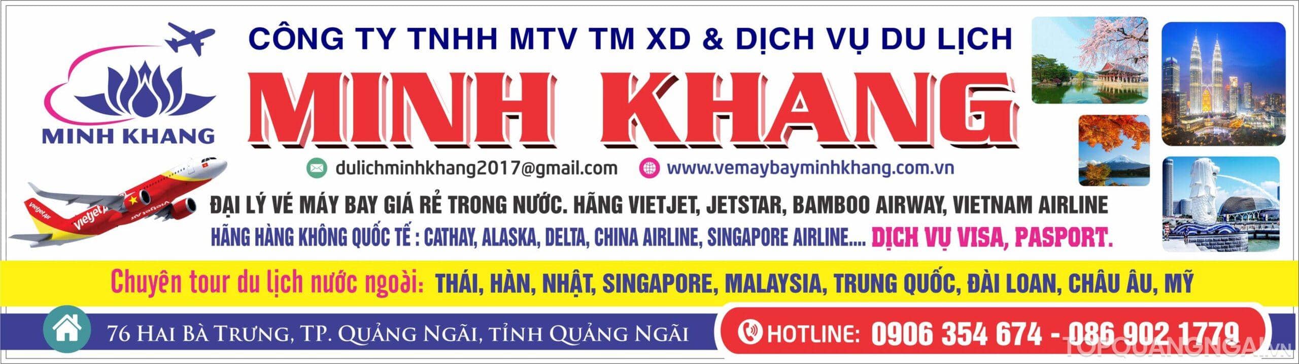 phòng vé máy bay ở Quảng Ngãi