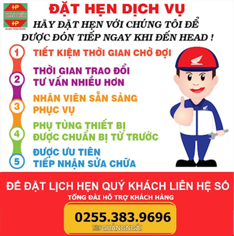 Top 3 trung tâm bảo dưỡng xe máy Quảng Ngãi uy tín nhất