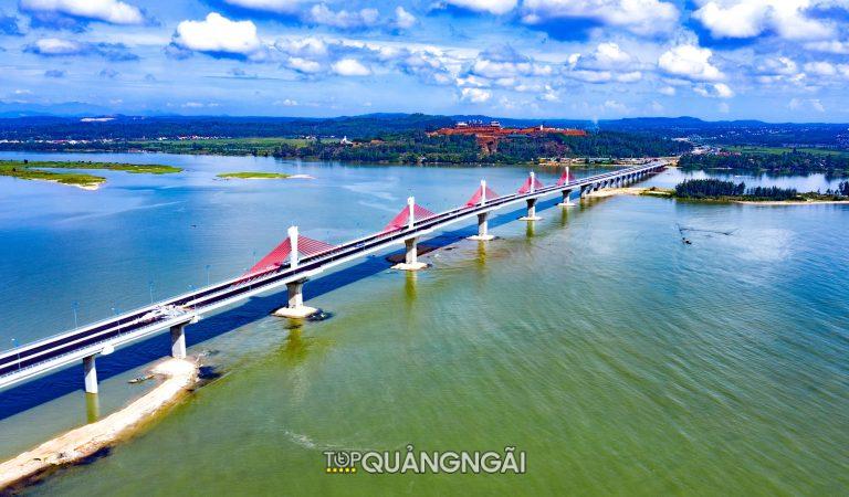 Check in cầu Cổ Lũy – Cầu dây văng đầu tiên ở Quảng Ngãi