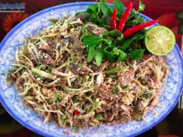 gỏi cá trích quảng ngãi
